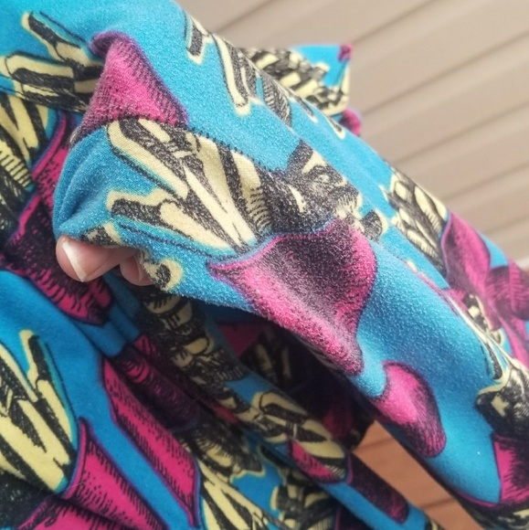 UNICORNS Lularoe French fry 🍟 leggings TC - Picture 2 of 3